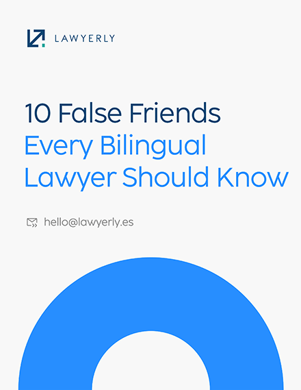 Booklet called 10 false friends every bilingual lawyer should know